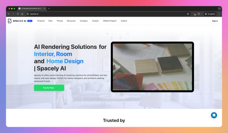 Spacely AI product screenshot