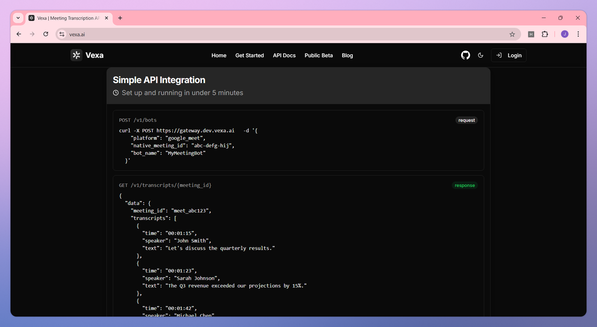 Vexa screenshot #2