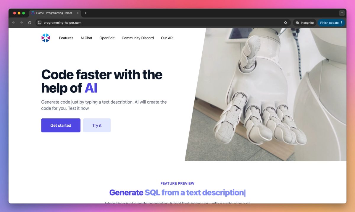 Programming Helper screenshot #1