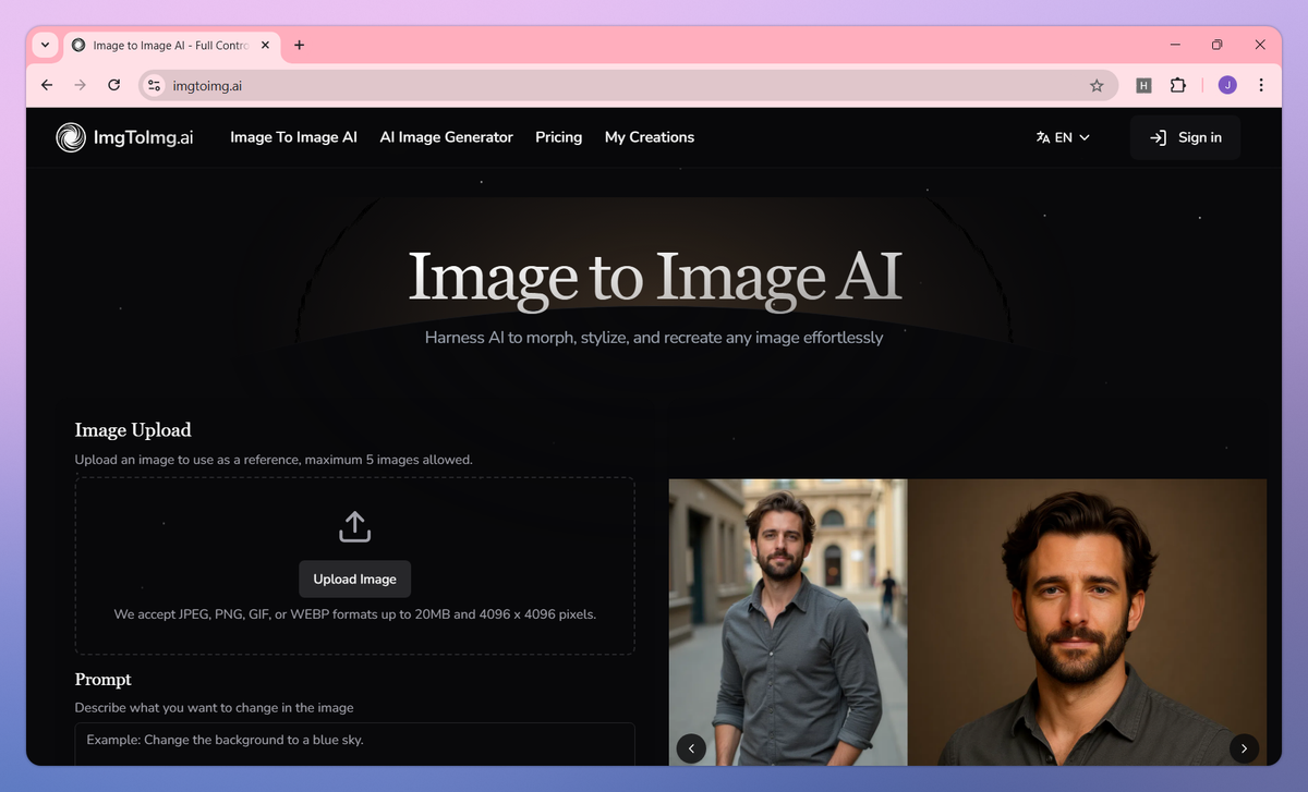 Image to Image AI screenshot #1