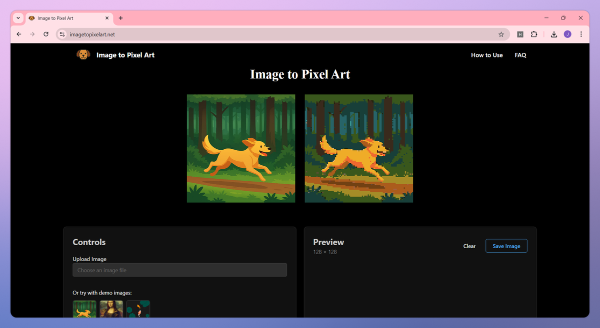 Image to Pixel Art screenshot #1
