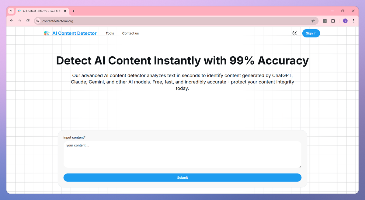 AI Content Detector screenshot #1