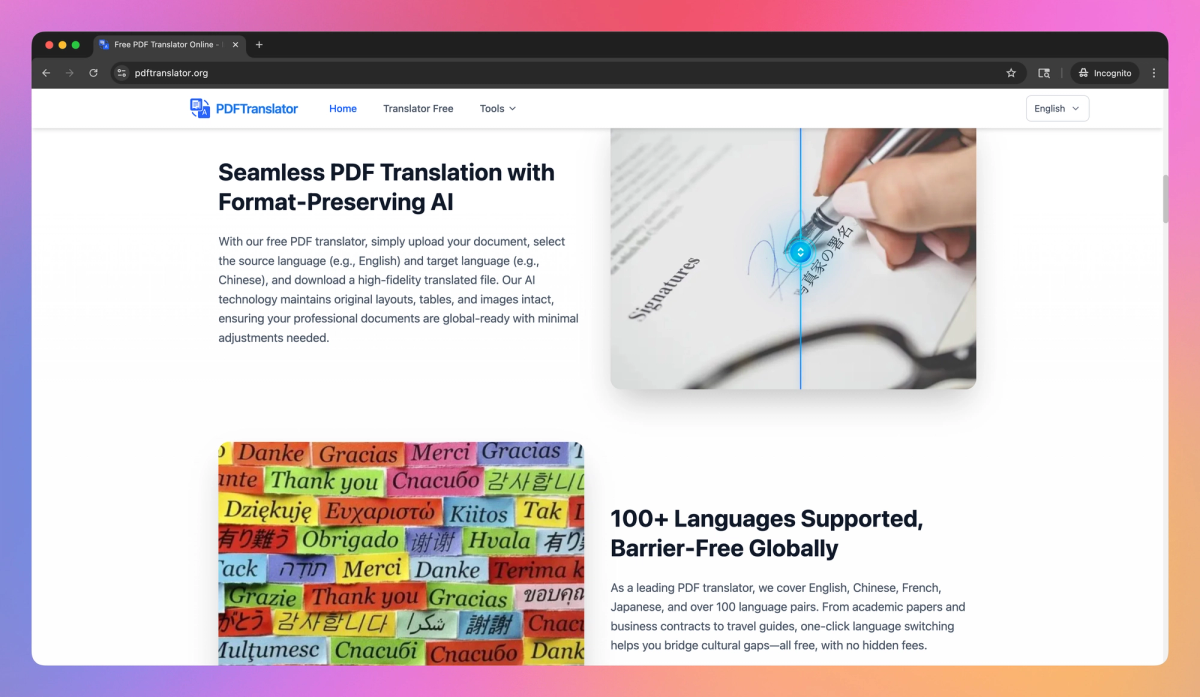 PDF Translator Free screenshot #2