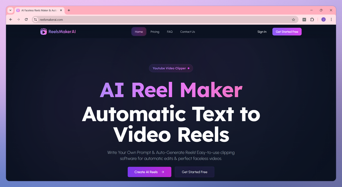 ReelsMakerAI screenshot #1