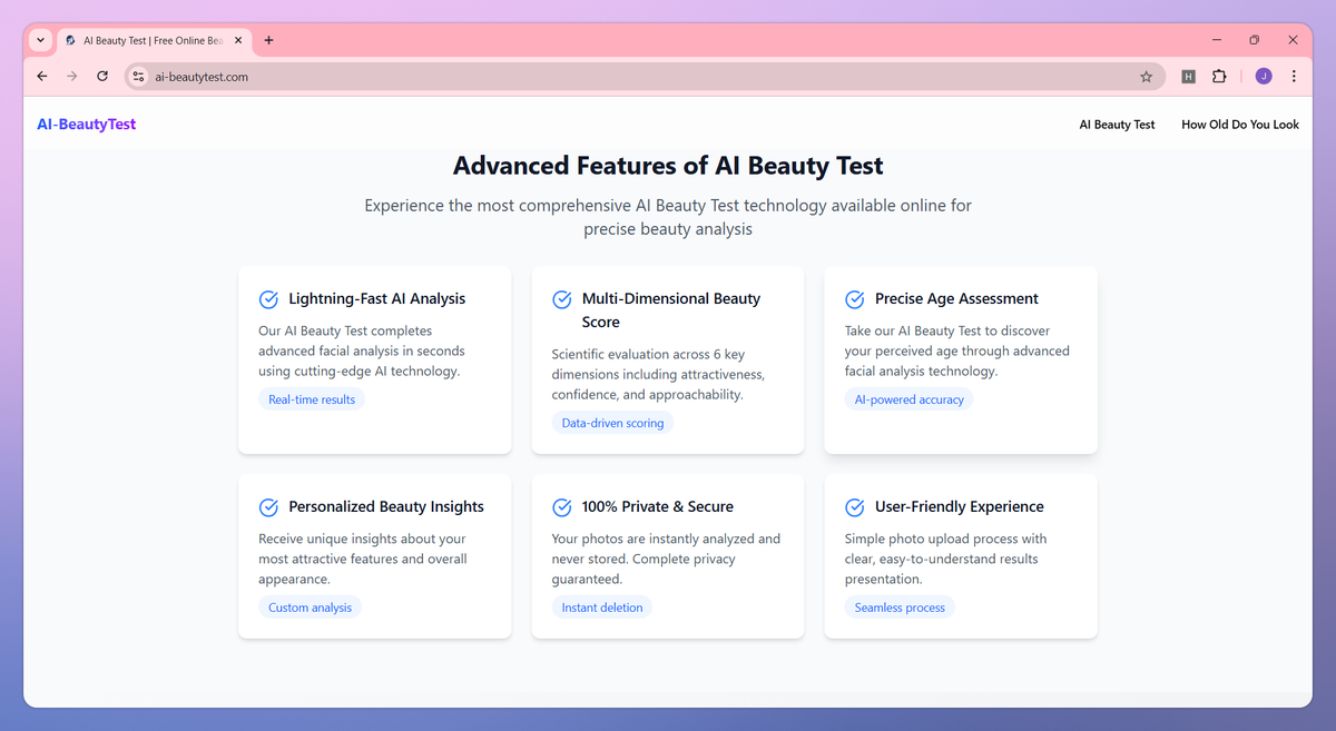 AI Beauty Test screenshot #2