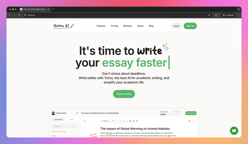 Yomu product screenshot
