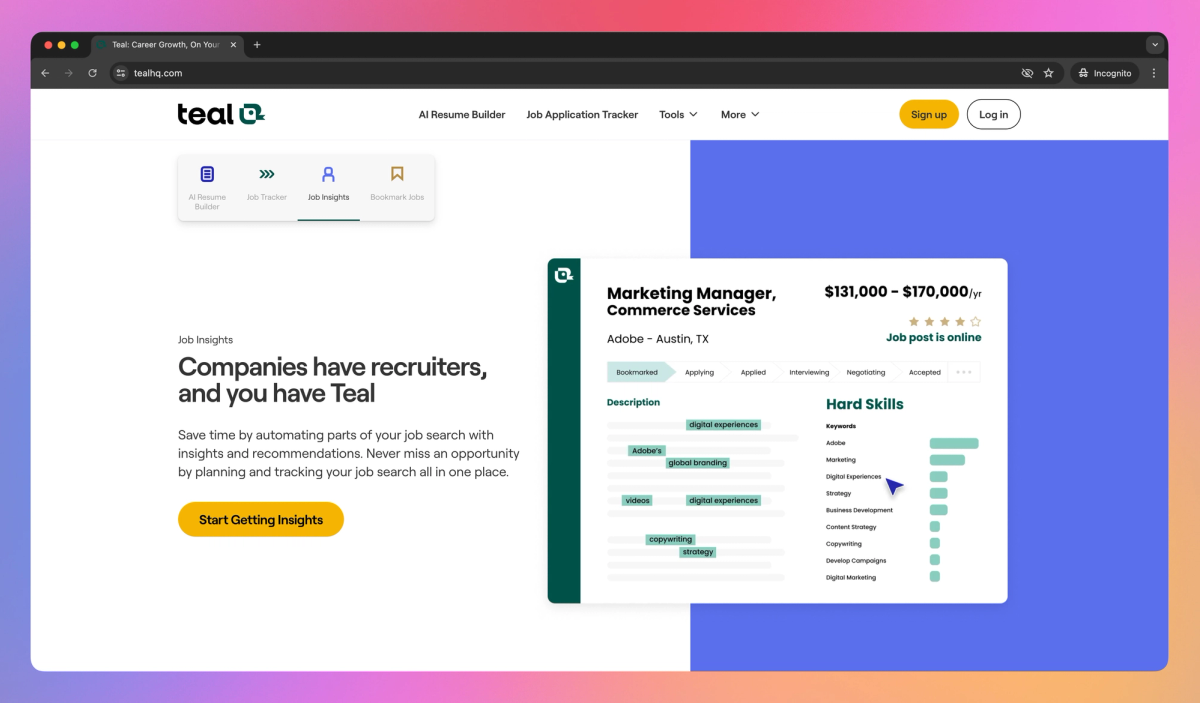 Teal Resume Builder screenshot #2