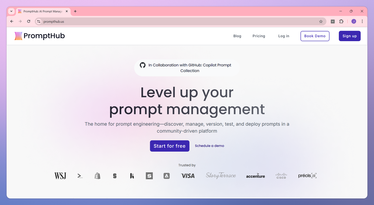 PromptHub screenshot #1