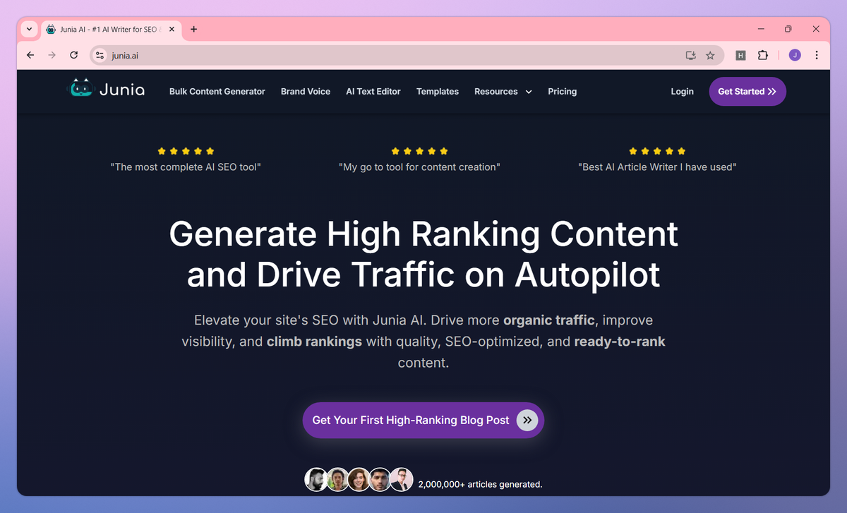Junia AI screenshot #1