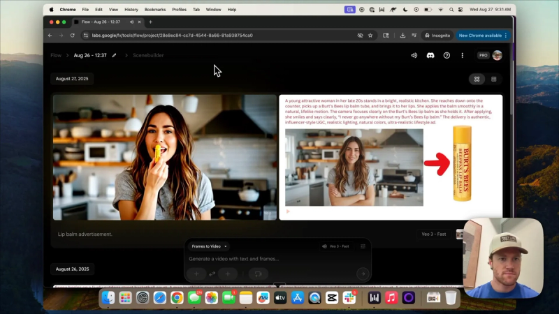 Google flow and veo 3 output