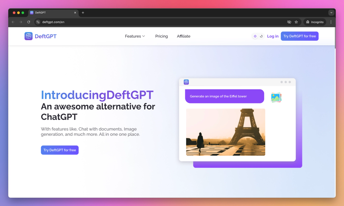 DeftGPT screenshot #1
