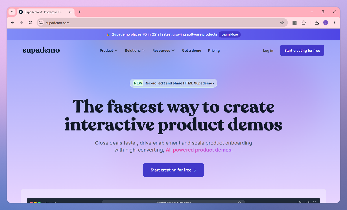 Supademo screenshot #1