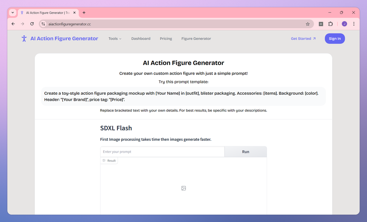 AI Action Figure Generator screenshot #1