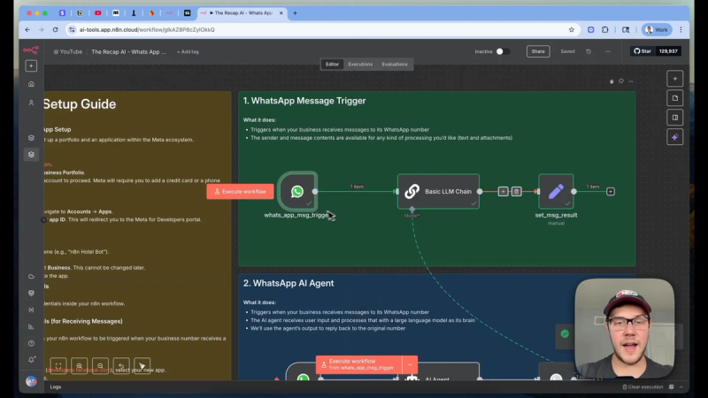 WhatsApp n8n workflow