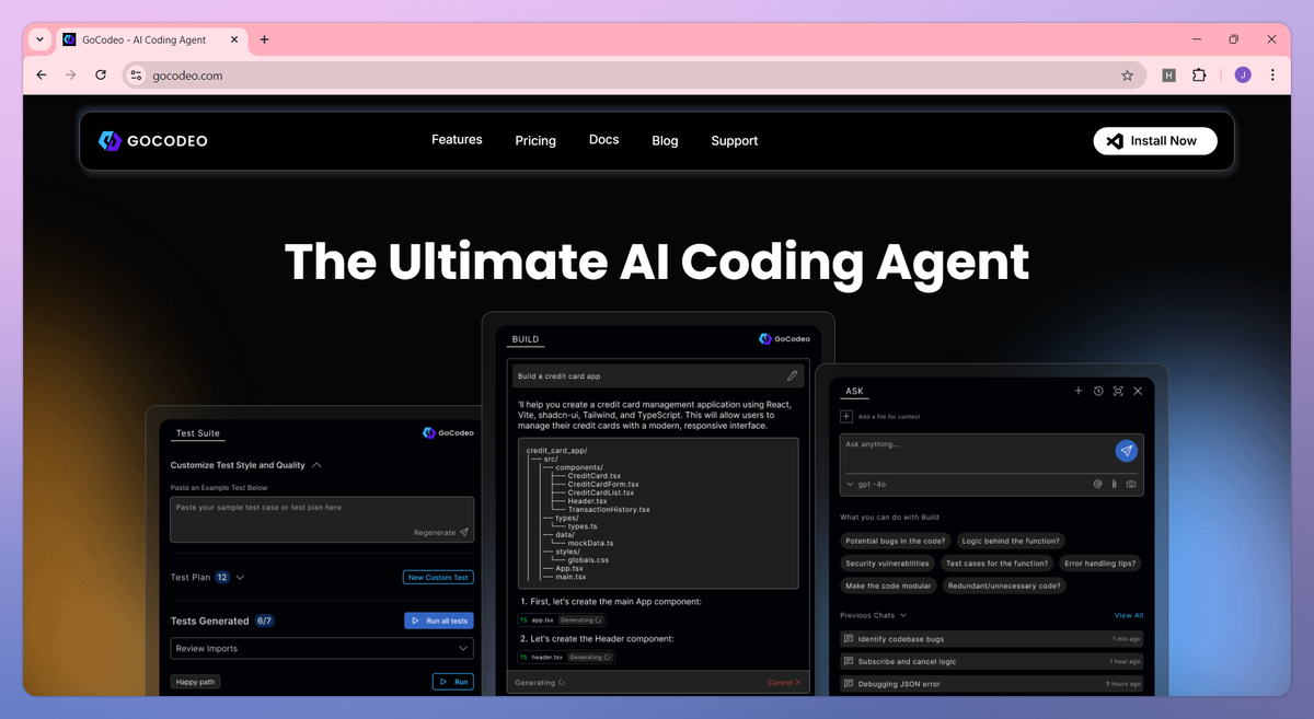 GoCodeo screenshot #1
