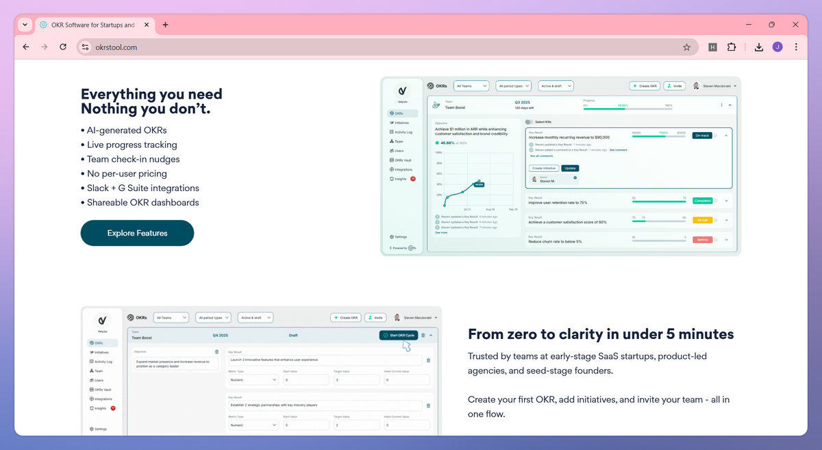 OKRs Tool screenshot #2