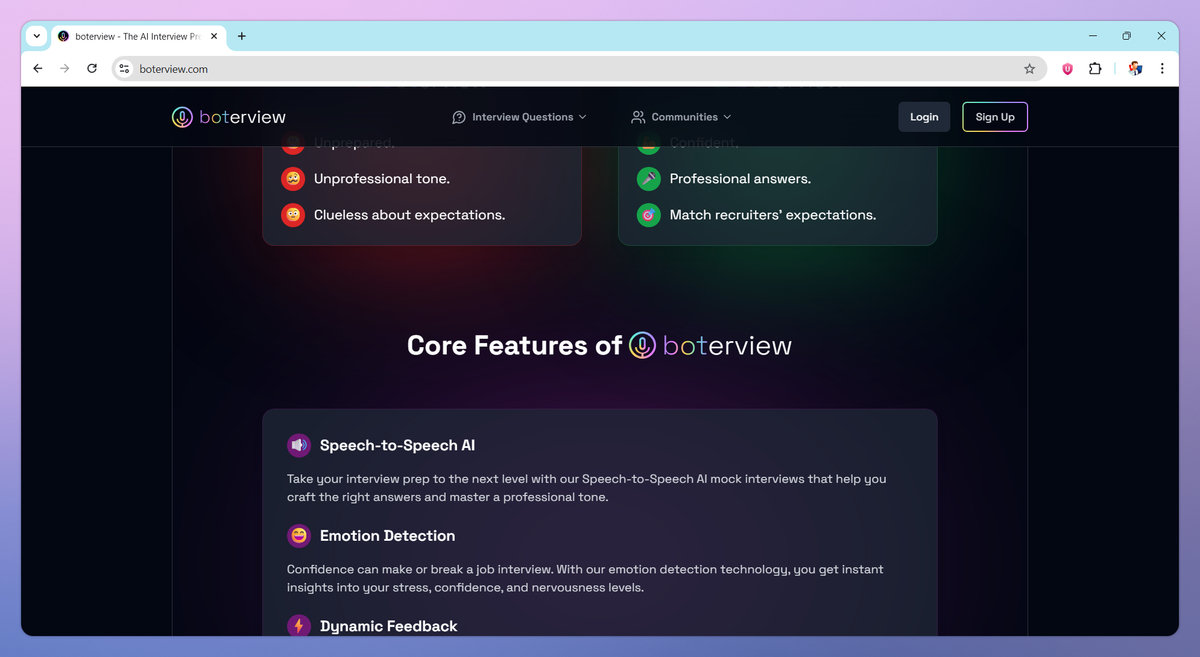 boterview screenshot #2