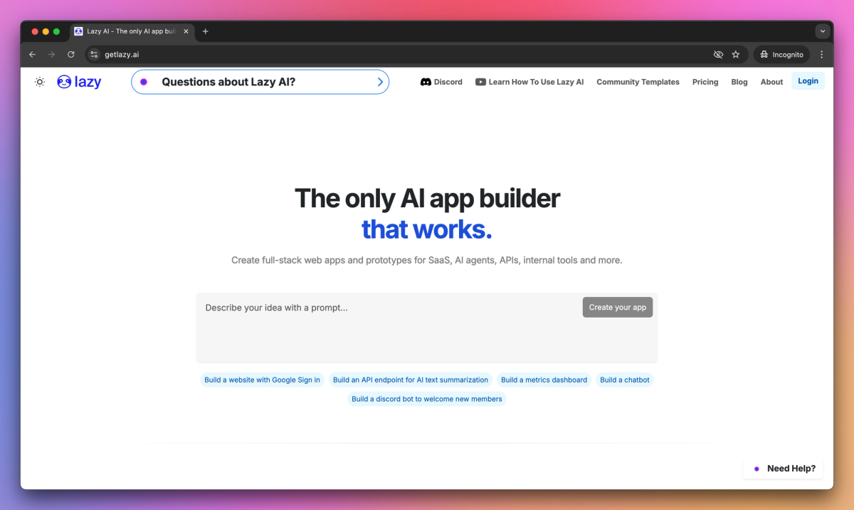 Lazy AI screenshot #1