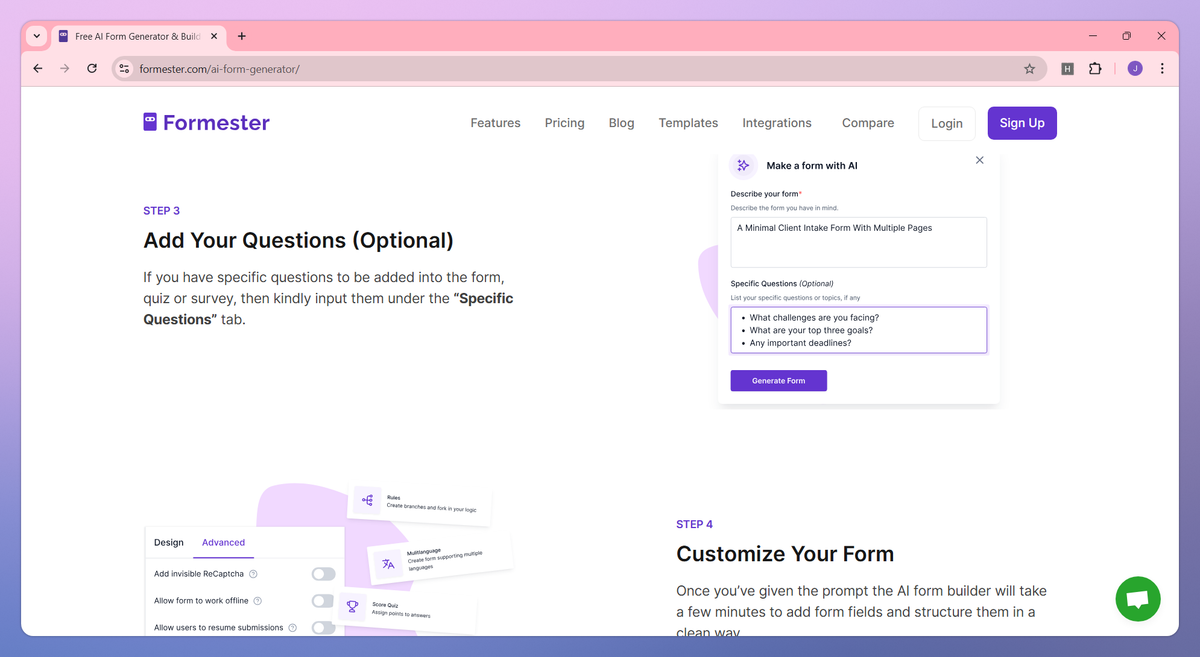Formester screenshot #3