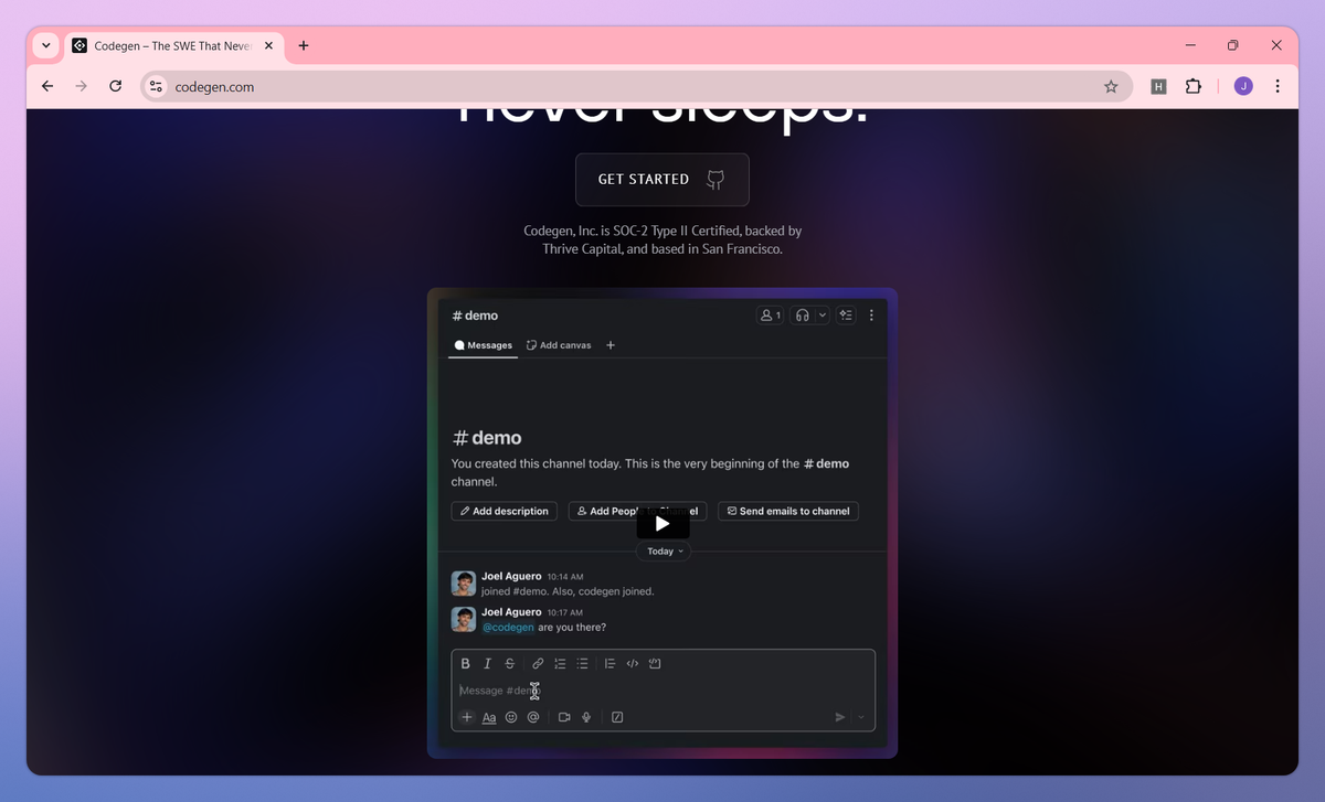 Codegen screenshot #2