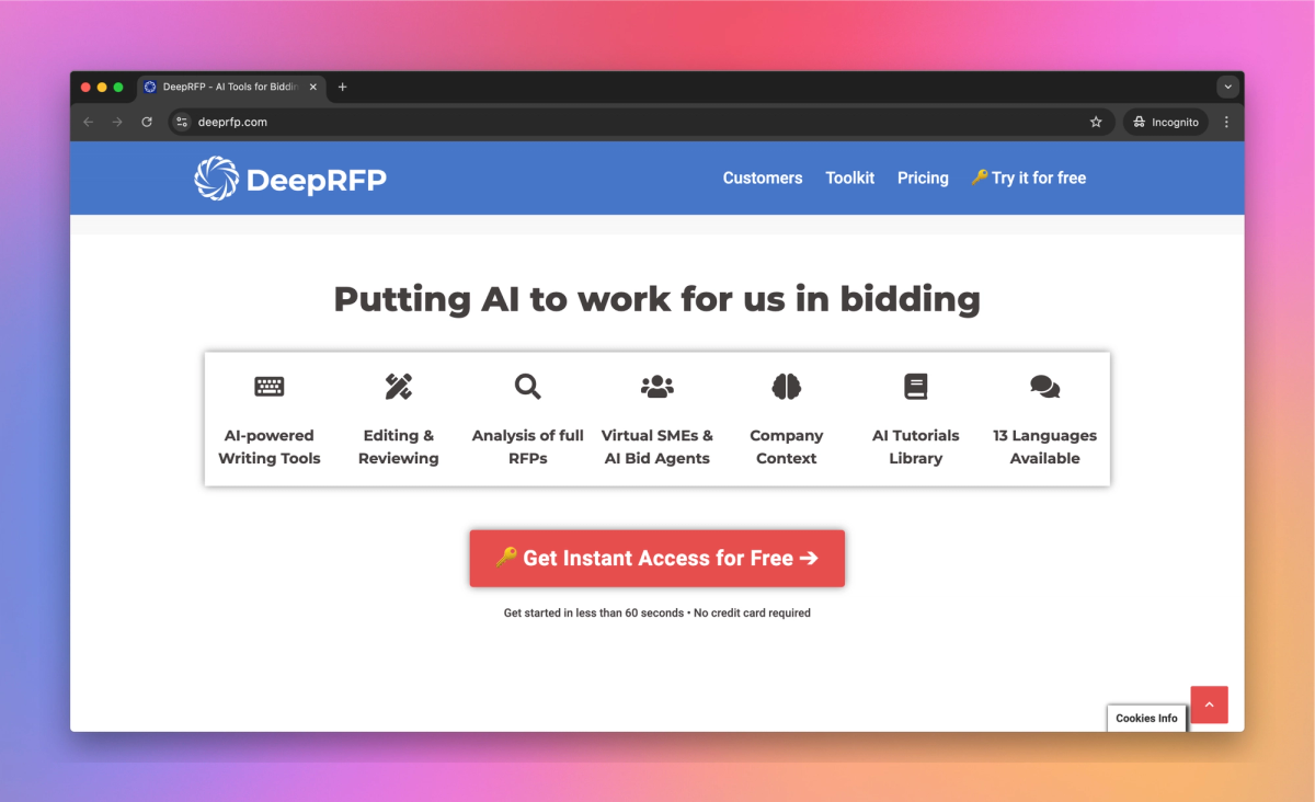 DeepRFP screenshot #2