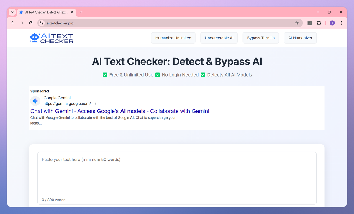 AI Text Checker screenshot #1