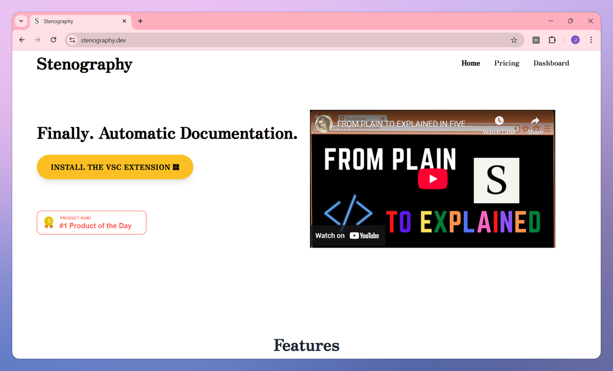 Stenography screenshot #1
