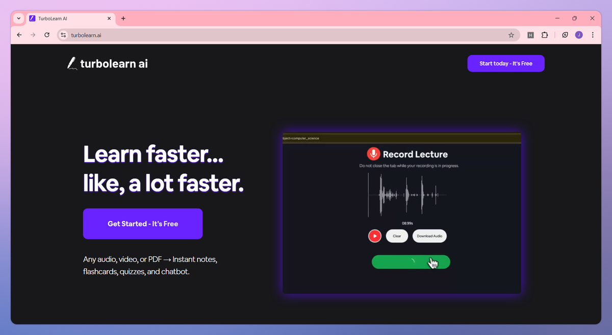 TurboLearn AI screenshot #1