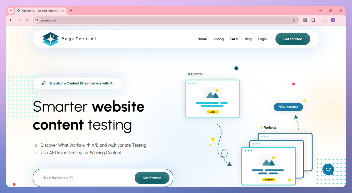 PageTest.AI screenshot #1