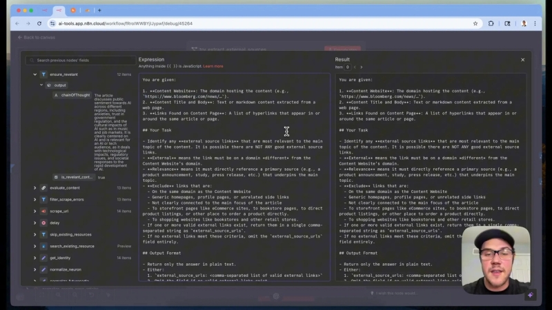 External links extraction prompt