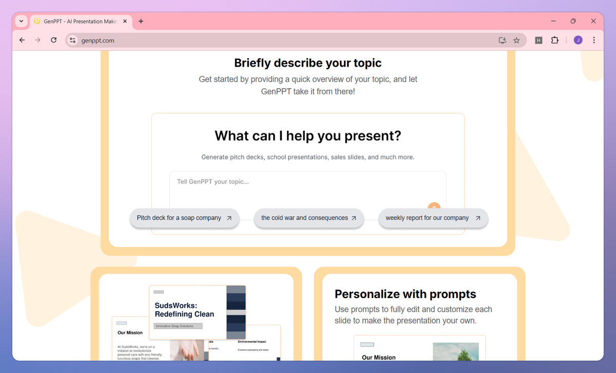 GenPPT screenshot #2