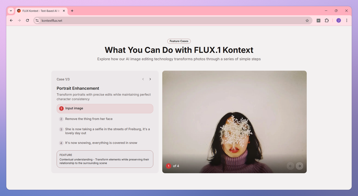 Flux Kontext AI screenshot #3