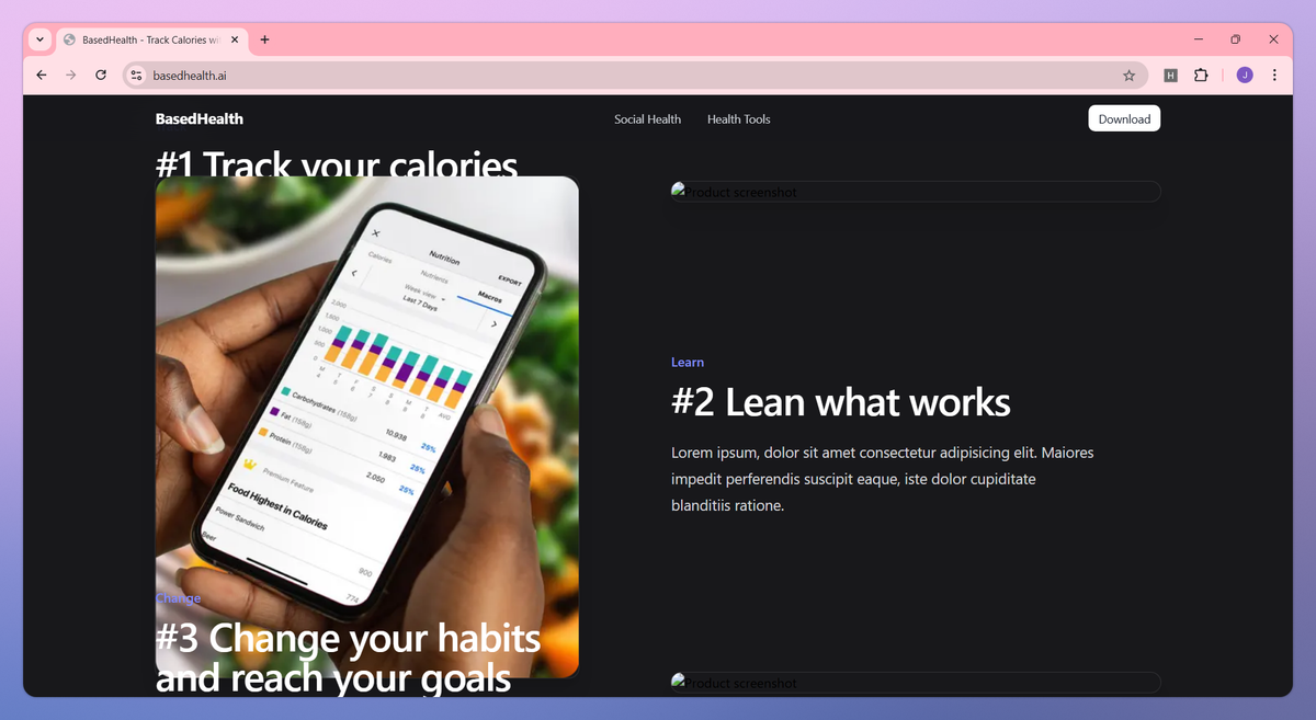 BasedHealth screenshot #2