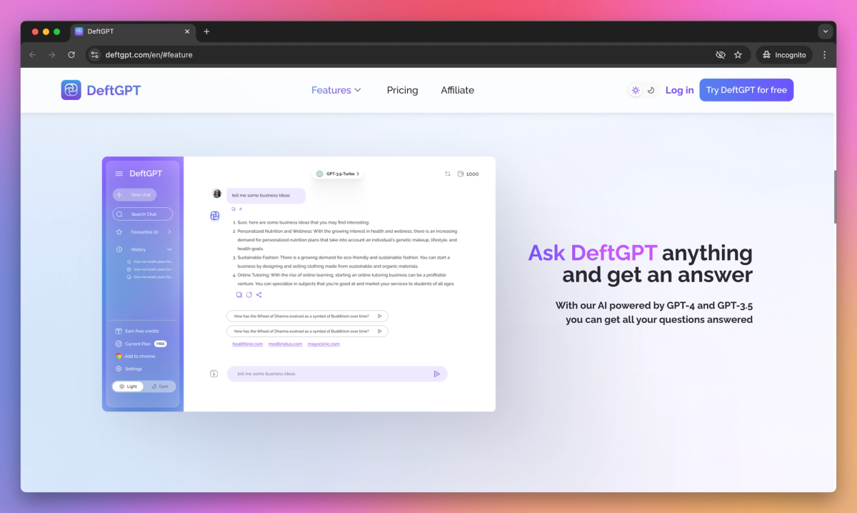 DeftGPT screenshot #2
