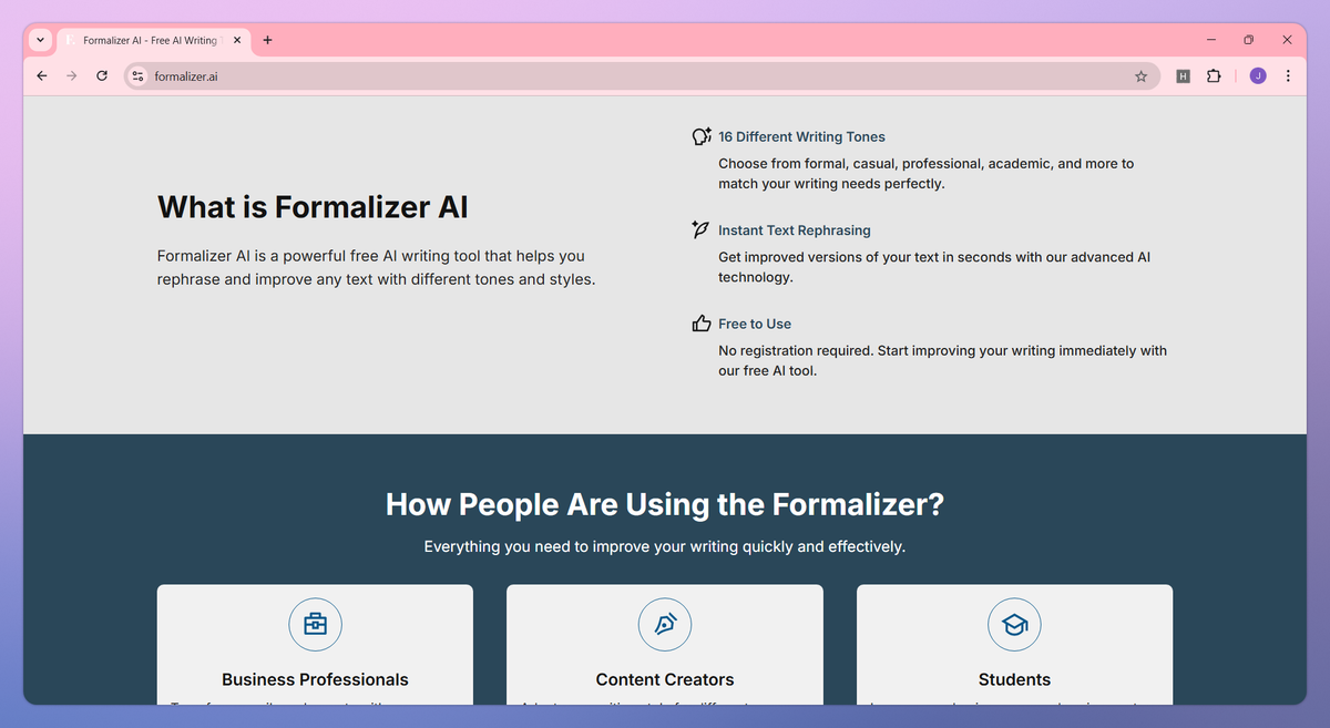 Formalizer AI screenshot #2