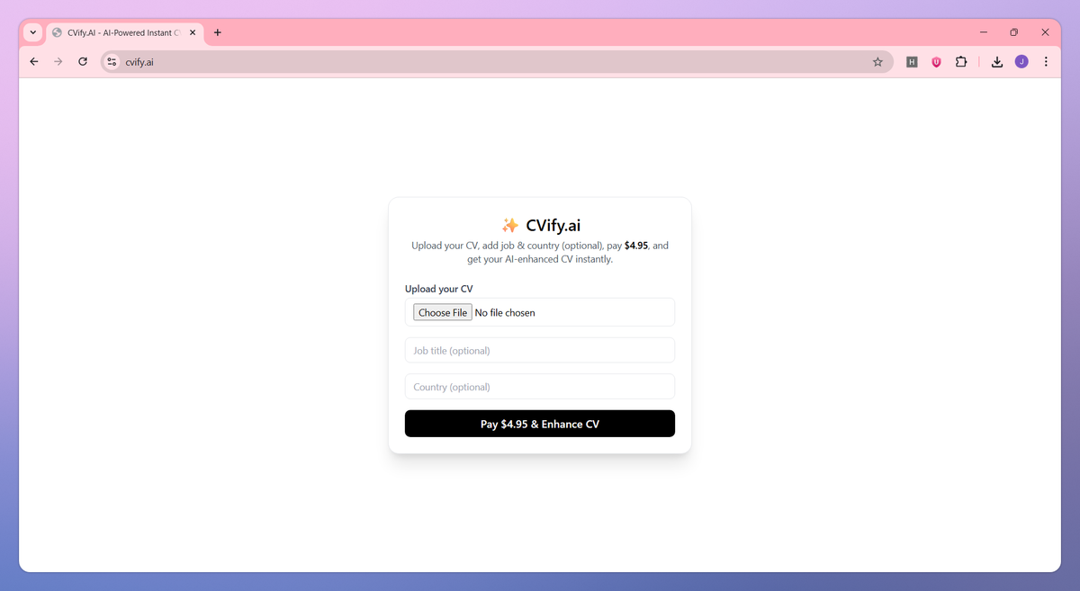 CVify.AI screenshot