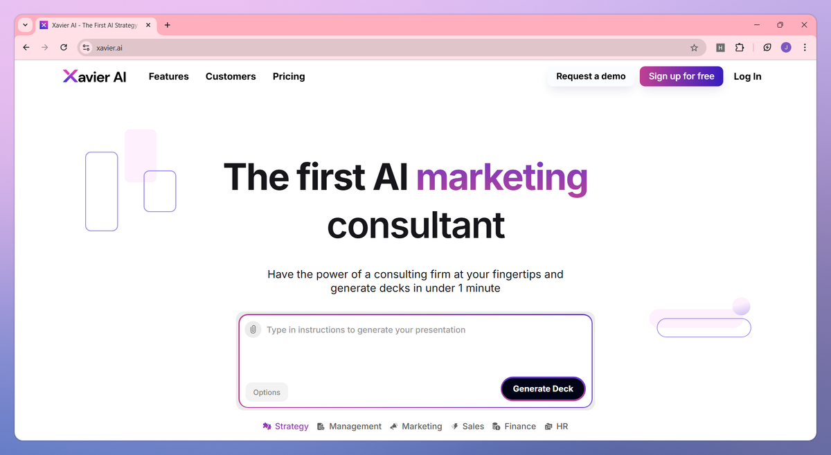 Xavier AI screenshot #1