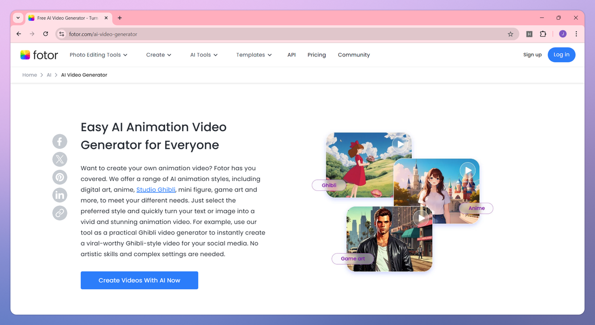 Fotor AI Video Generator screenshot #3