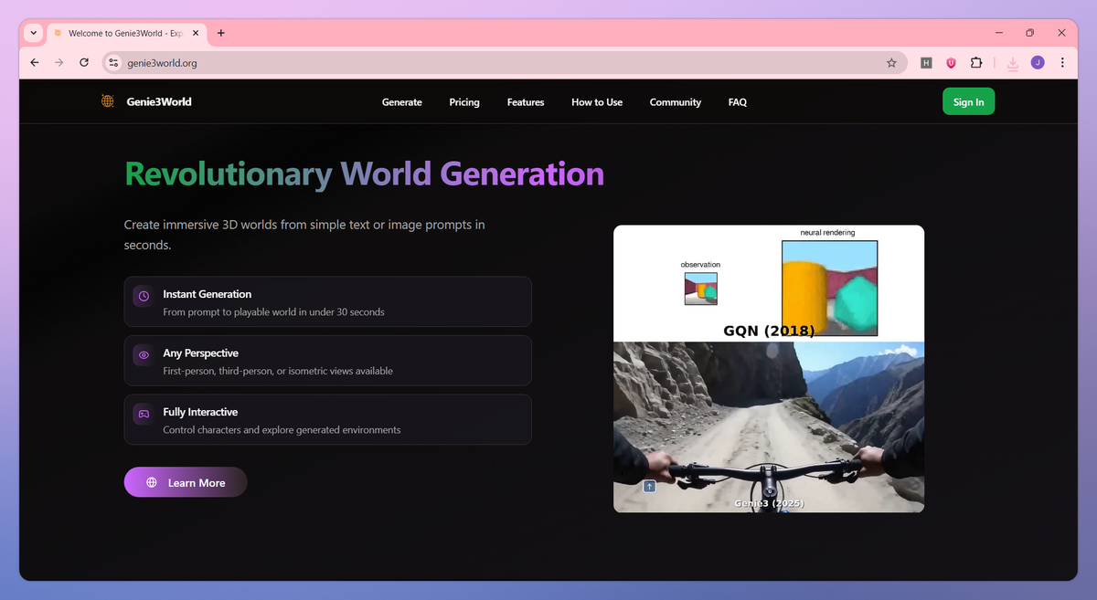 Genie3World screenshot #3