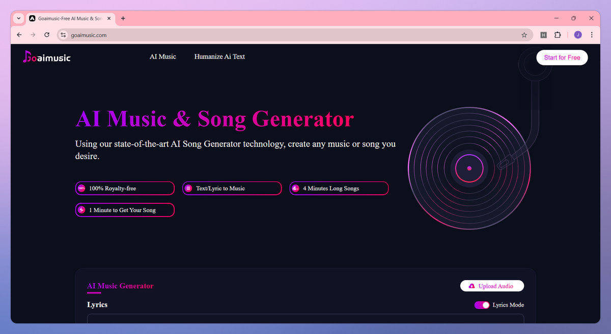 Goaimusic screenshot #1