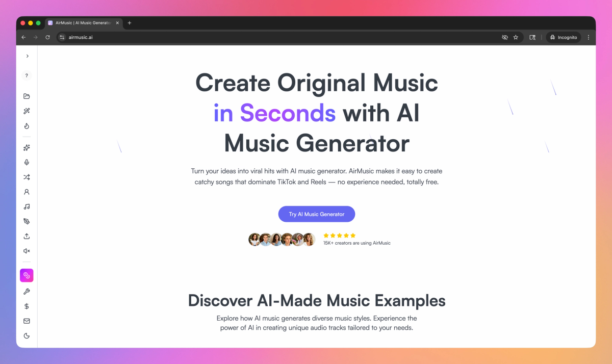 AirMusic screenshot #1