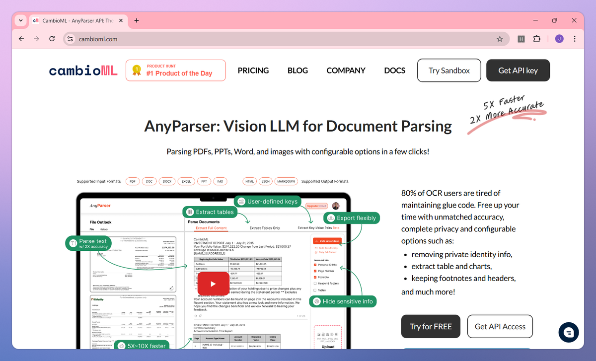AnyParser screenshot #1