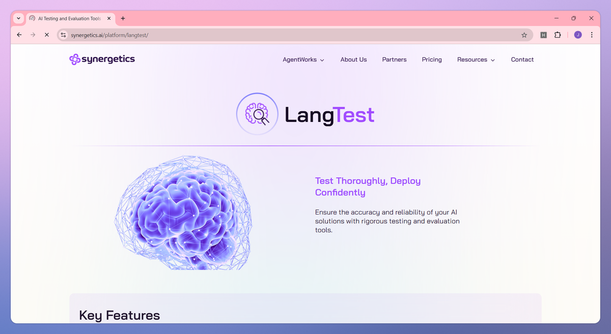 LangTest screenshot #1