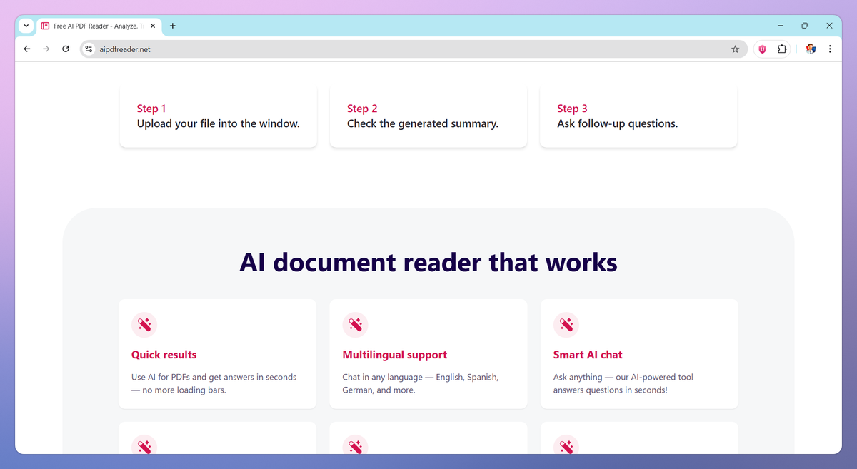 Free AI PDF Reader screenshot #2