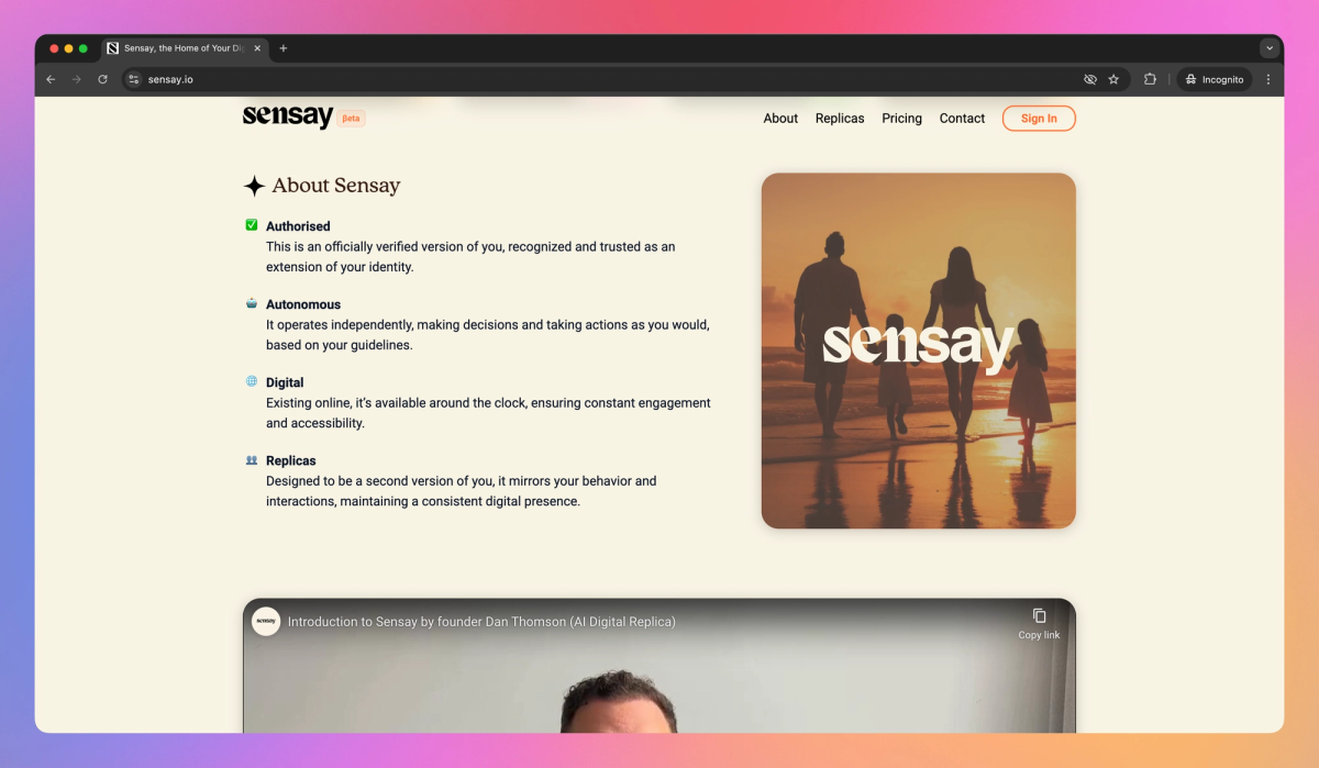 Sensay screenshot #2