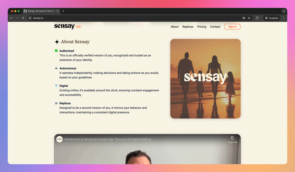 Sensay screenshot #2