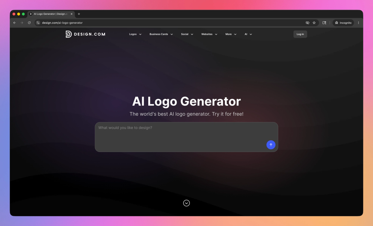Design.com AI Logo Generator screenshot #1