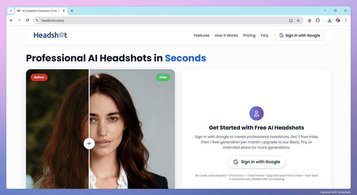 AI Headshot Generator screenshot #1