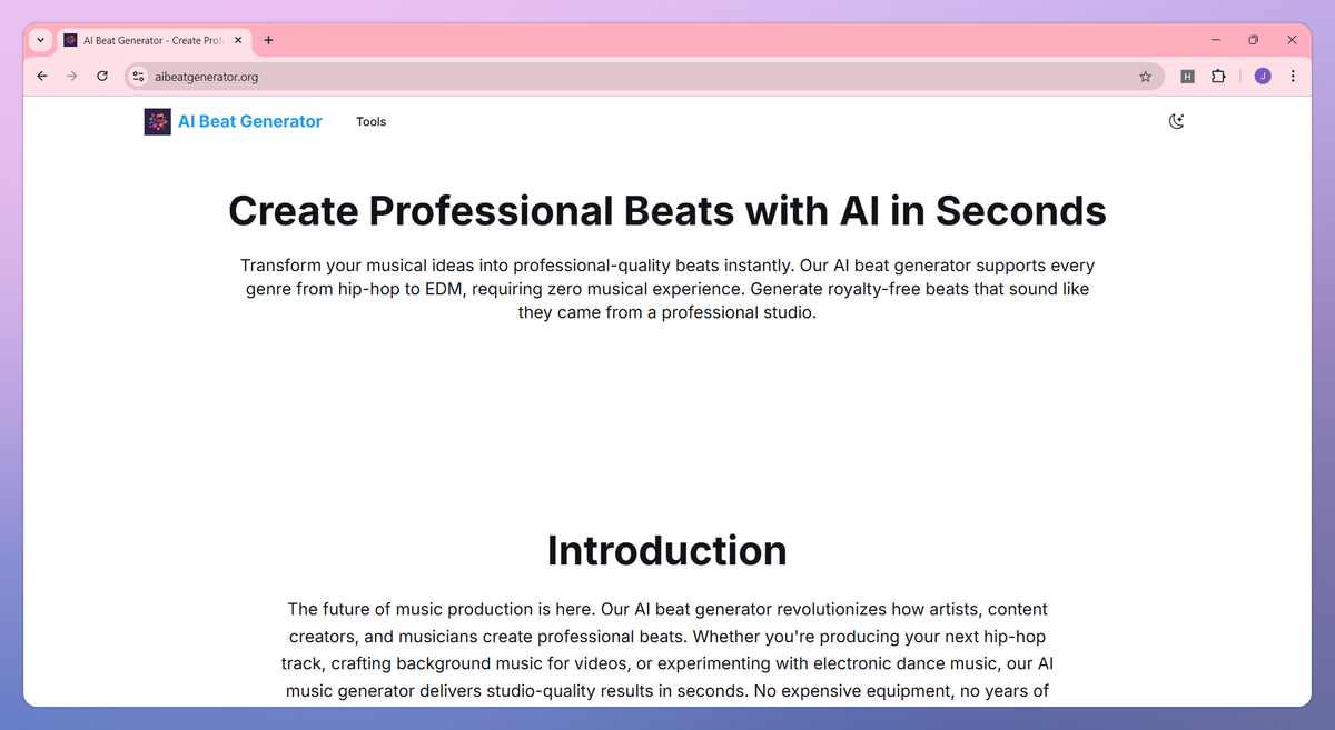 AI Beat Generator screenshot #1