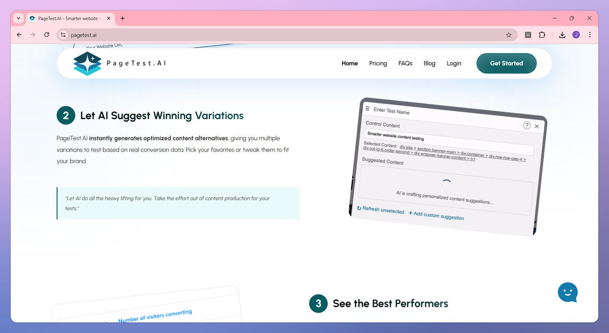 PageTest.AI screenshot #3